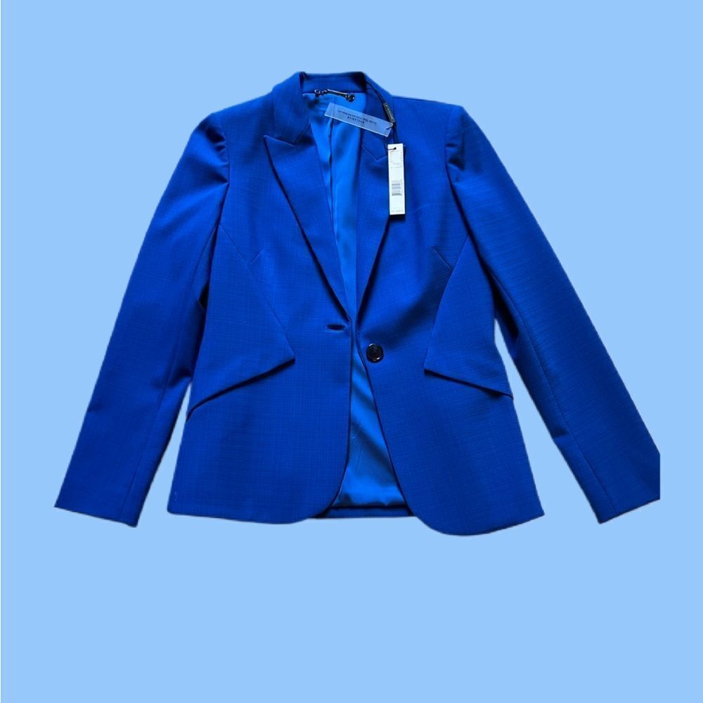 ElleTahari Blue Designer Jacket and Slacks